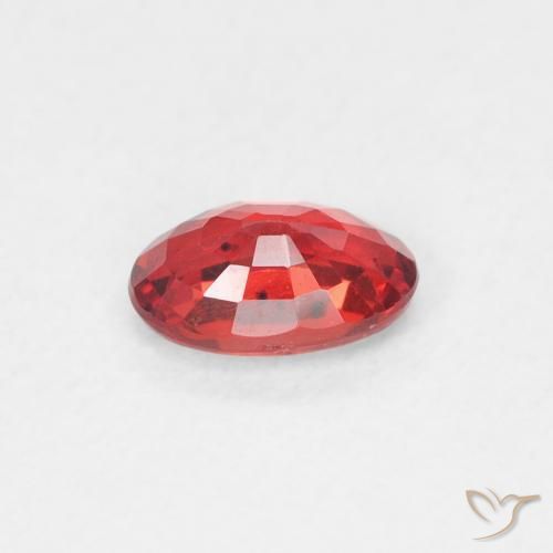 Sapphire Gemstone in 6 x 4 mm (calibrated) Size for Sale, Sapphire Stone in Scarlet Red Color