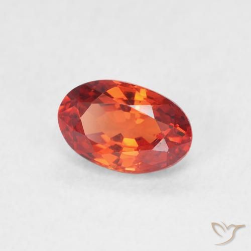0.74 ct Red Sapphire Stone, Natural Sapphire in Oval Facet Shape for Sale