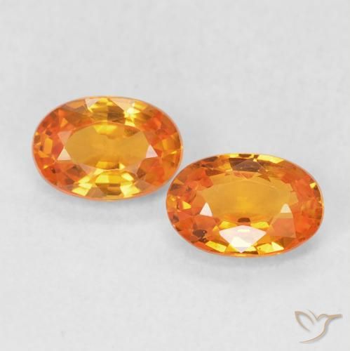 1.18ctw Natural Reddish Orange Sapphire, Oval, VVS-VS
