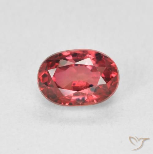 1.00ct Natural Deep Red Sapphire, Oval, VS