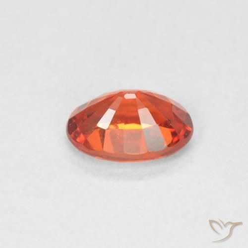 Sapphire Gemstone in 6 x 4 mm (calibrated) Size for Sale, Sapphire Stone in Reddish Orange Color