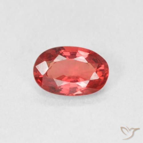 0.54ct Natural Scarlet Red Sapphire, Oval, VVS-VS