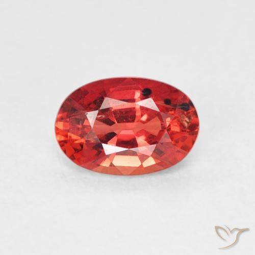 0.65ct Natural Intense Red Sapphire, Oval, VS