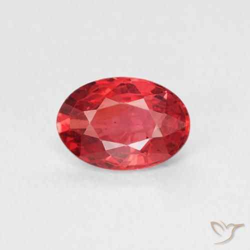 0.53ct Natural Bright Red Sapphire, Oval, VS