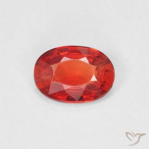 0.44ct Natural Bright Red Sapphire, Oval, VS