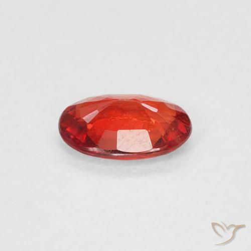 Sapphire Gemstone in 6 x 4 mm (calibrated) Size for Sale, Sapphire Stone in Bright Red Color