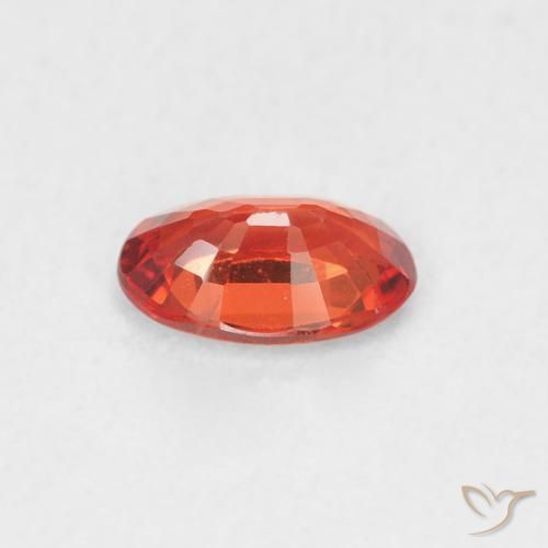 Sapphire Gemstone in 6 x 4 mm (calibrated) Size for Sale, Sapphire Stone in Medium Red Color