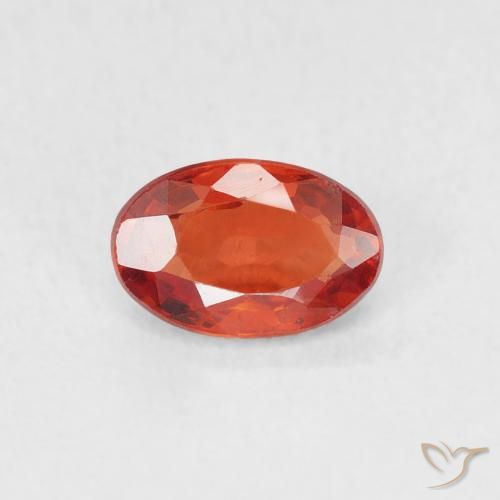 0.63ct Natural Intense Red Sapphire, Oval, VVS-VS