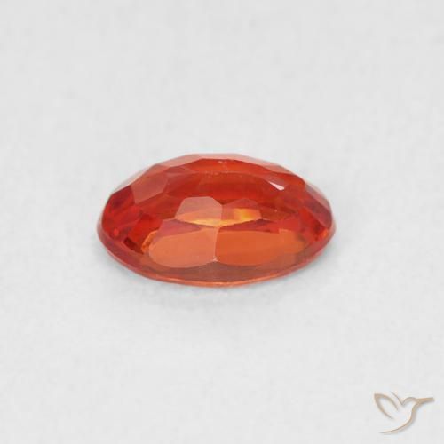 Sapphire Gemstone in 6 x 4 mm (calibrated) Size for Sale, Sapphire Stone in Intense Red Color