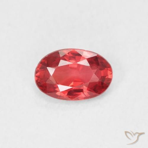 0.51ct Natural Scarlet Red Sapphire, Oval, VVS-VS