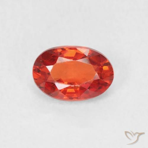 0.70ct Natural Medium Red Sapphire, Oval, VVS-VS
