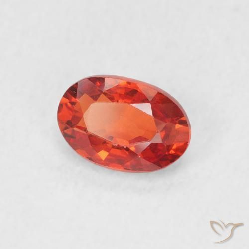 0.70 ct Red Sapphire Stone, Natural Sapphire in Oval Facet Shape for Sale