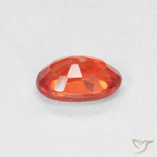 Sapphire Gemstone in 6.2 x 4.2 mm Size for Sale, Sapphire Stone in Medium Red Color