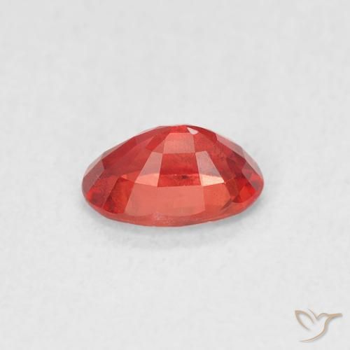 Sapphire Gemstone in 6 x 4 mm (calibrated) Size for Sale, Sapphire Stone in Scarlet Red Color