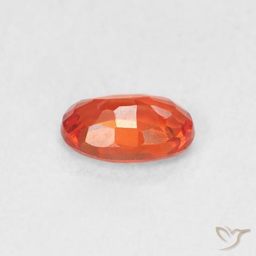 Sapphire Gemstone in 6 x 4 mm (calibrated) Size for Sale, Sapphire Stone in Medium Red Color