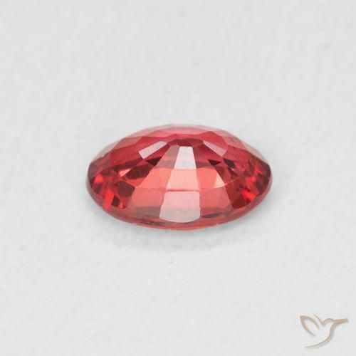 Sapphire Gemstone in 6 x 4 mm (calibrated) Size for Sale, Sapphire Stone in Intense Red Color
