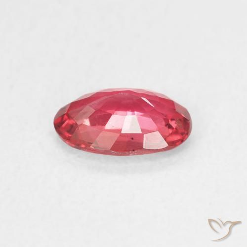 Sapphire Gemstone in 6 x 4 mm (calibrated) Size for Sale, Sapphire Stone in Medium Red Color