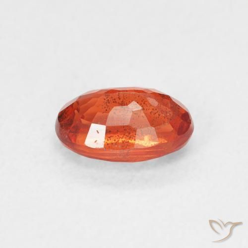 Sapphire Gemstone in 6 x 4 mm (calibrated) Size for Sale, Sapphire Stone in Fire Orange Color