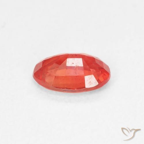Sapphire Gemstone in 6 x 4 mm (calibrated) Size for Sale, Sapphire Stone in Medium Red Color