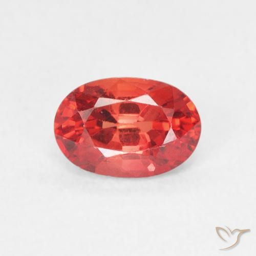 0.73ct Natural Intense Red Sapphire, Oval, VVS-VS