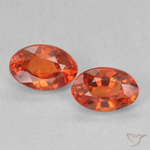 1.38ctw Natural Medium Orange Sapphire, Oval, VS