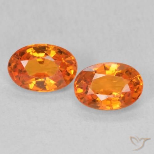 1.22ctw Natural Medium Orange Sapphire, Oval, VS