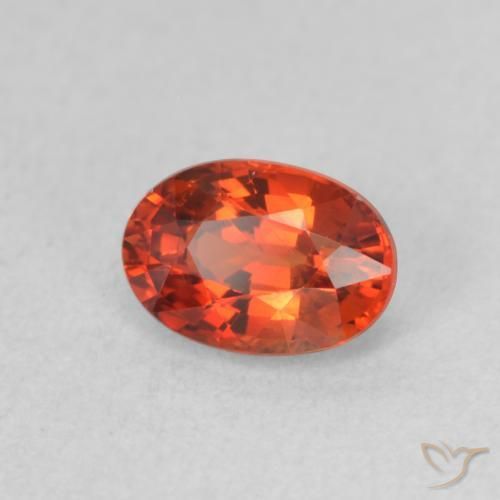 0.73 ct Red Sapphire Stone, Natural Sapphire in Oval Facet Shape for Sale
