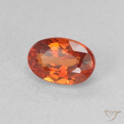 0.84 ct Red Sapphire Stone, Natural Sapphire in Oval Facet Shape for Sale