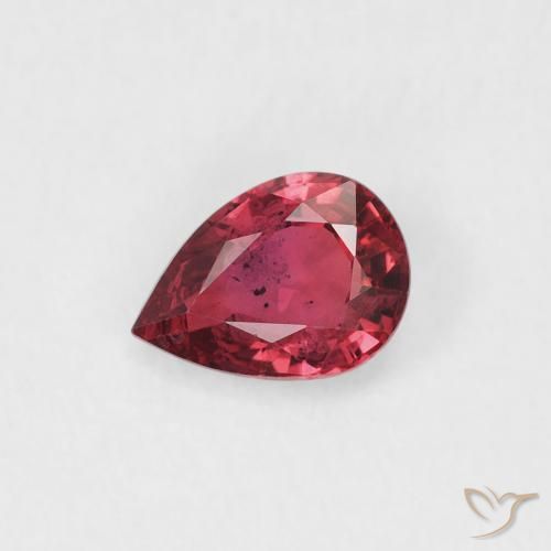 0.50ct Natural Purple-Red Sapphire, Pear Shape, VS