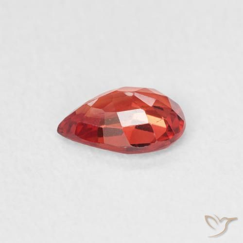 Sapphire Gemstone in 6 x 4 mm (calibrated) Size for Sale, Sapphire Stone in Bright Crimson Red Color