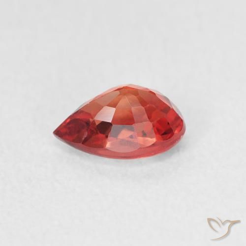 Sapphire Gemstone in 6 x 4 mm (calibrated) Size for Sale, Sapphire Stone in Medium Red Color