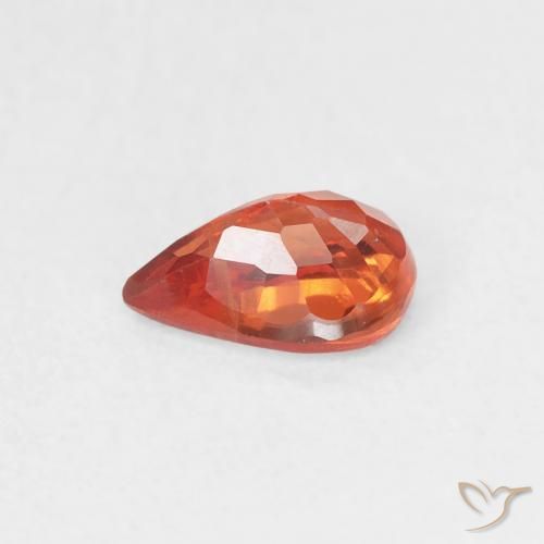 Sapphire Gemstone in 6 x 4 mm (calibrated) Size for Sale, Sapphire Stone in Medium Red Color