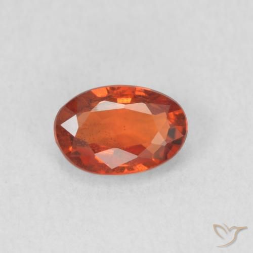 0.63ct Natural Medium Red Sapphire, Oval, VS