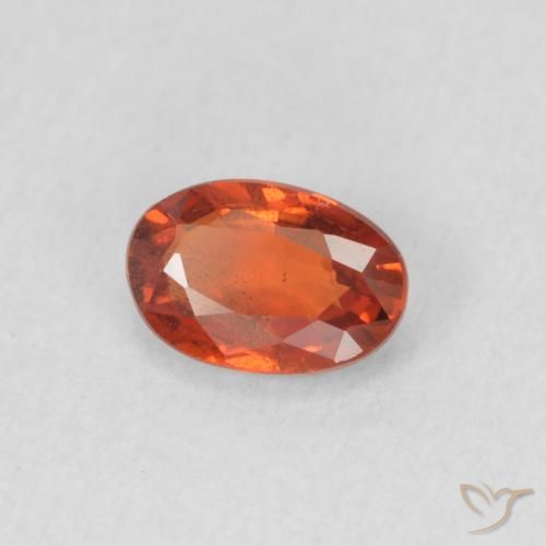 0.63 ct Red Sapphire Stone, Natural Sapphire in Oval Facet Shape for Sale