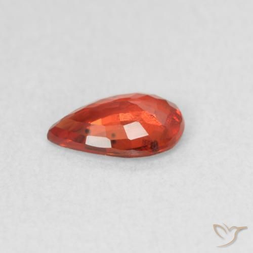 Sapphire Gemstone in 6 x 4 mm (calibrated) Size for Sale, Sapphire Stone in Medium Red Color