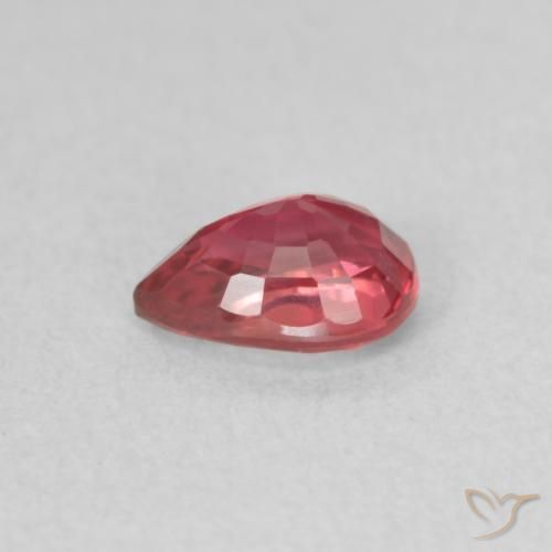 Sapphire Gemstone in 6 x 4 mm (calibrated) Size for Sale, Sapphire Stone in Scarlet Red Color