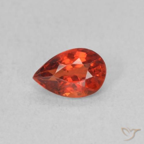 0.50ct Natural Intense Red Sapphire, Pear Shape, VS