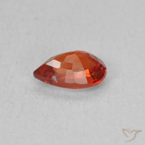 Sapphire Gemstone in 6 x 4 mm (calibrated) Size for Sale, Sapphire Stone in Intense Red Color