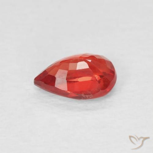 Sapphire Gemstone in 6 x 4 mm (calibrated) Size for Sale, Sapphire Stone in Bright Red Color