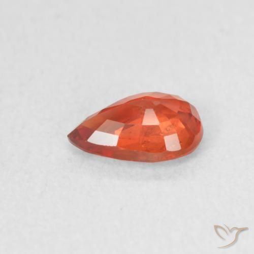 Sapphire Gemstone in 6 x 4 mm (calibrated) Size for Sale, Sapphire Stone in Intense Red Color