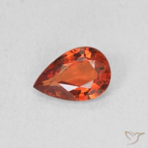 0.48ct Natural Intense Red Sapphire, Pear Shape, VS