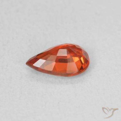Sapphire Gemstone in 6 x 4 mm (calibrated) Size for Sale, Sapphire Stone in Intense Red Color