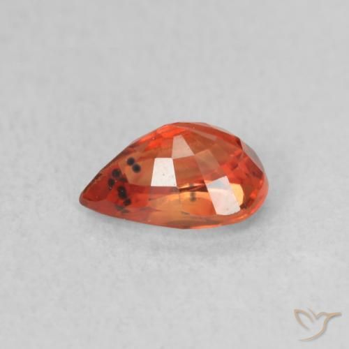 Sapphire Gemstone in 6 x 4 mm (calibrated) Size for Sale, Sapphire Stone in Intense Red Color