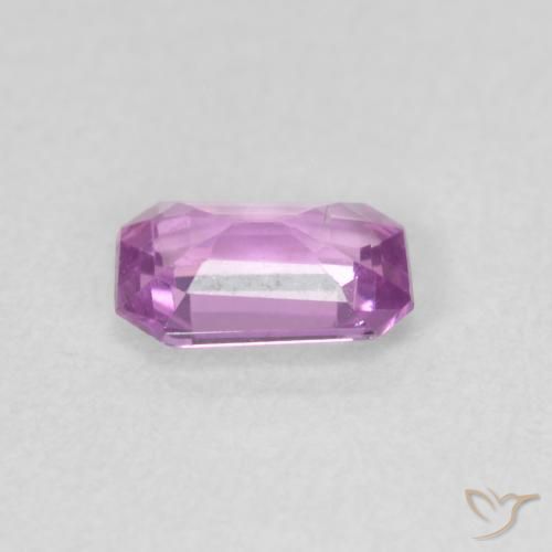 Sapphire Gemstone in 6 x 4 mm (calibrated) Size for Sale, Sapphire Stone in Intense Pinkish Purple Color