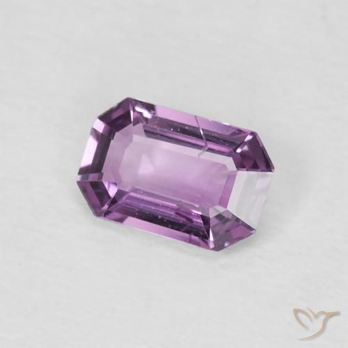 0.60 ct Purple Sapphire Stone, Natural Sapphire in Octagon Step Cut Shape for Sale