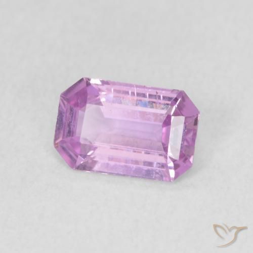 0.60 ct Purple Sapphire Stone, Natural Sapphire in Octagon Step Cut Shape for Sale