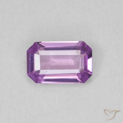 0.57ct Natural Light Purple Sapphire, Emerald Cut, VVS-VS