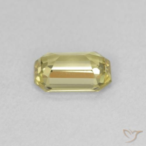 Sapphire Gemstone in 6 x 4 mm (calibrated) Size for Sale, Sapphire Stone in Pale Yellow Color