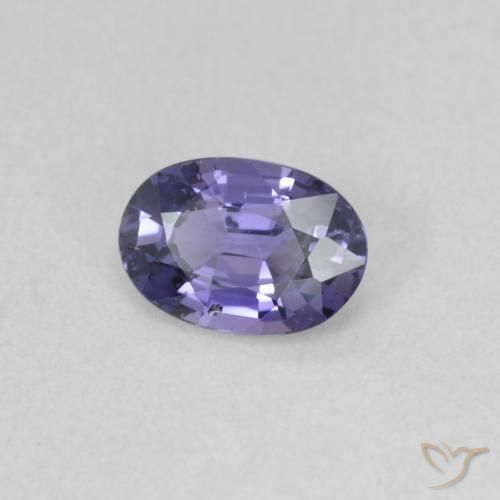 0.56 ct Violet Sapphire Stone, Natural Sapphire in Oval Facet Shape for Sale