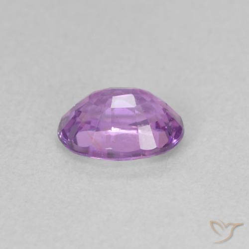 Sapphire Gemstone in 6 x 4.2 mm Size for Sale, Sapphire Stone in Medium Pinkish Purple Color